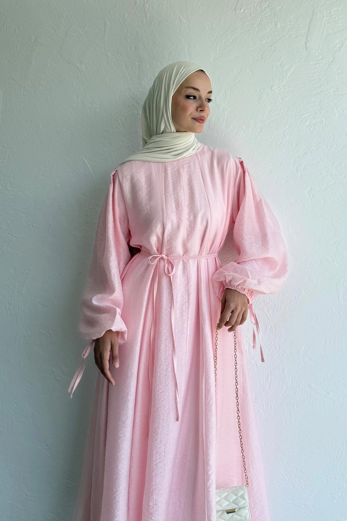 Emma Flowy Kleid - Rosa