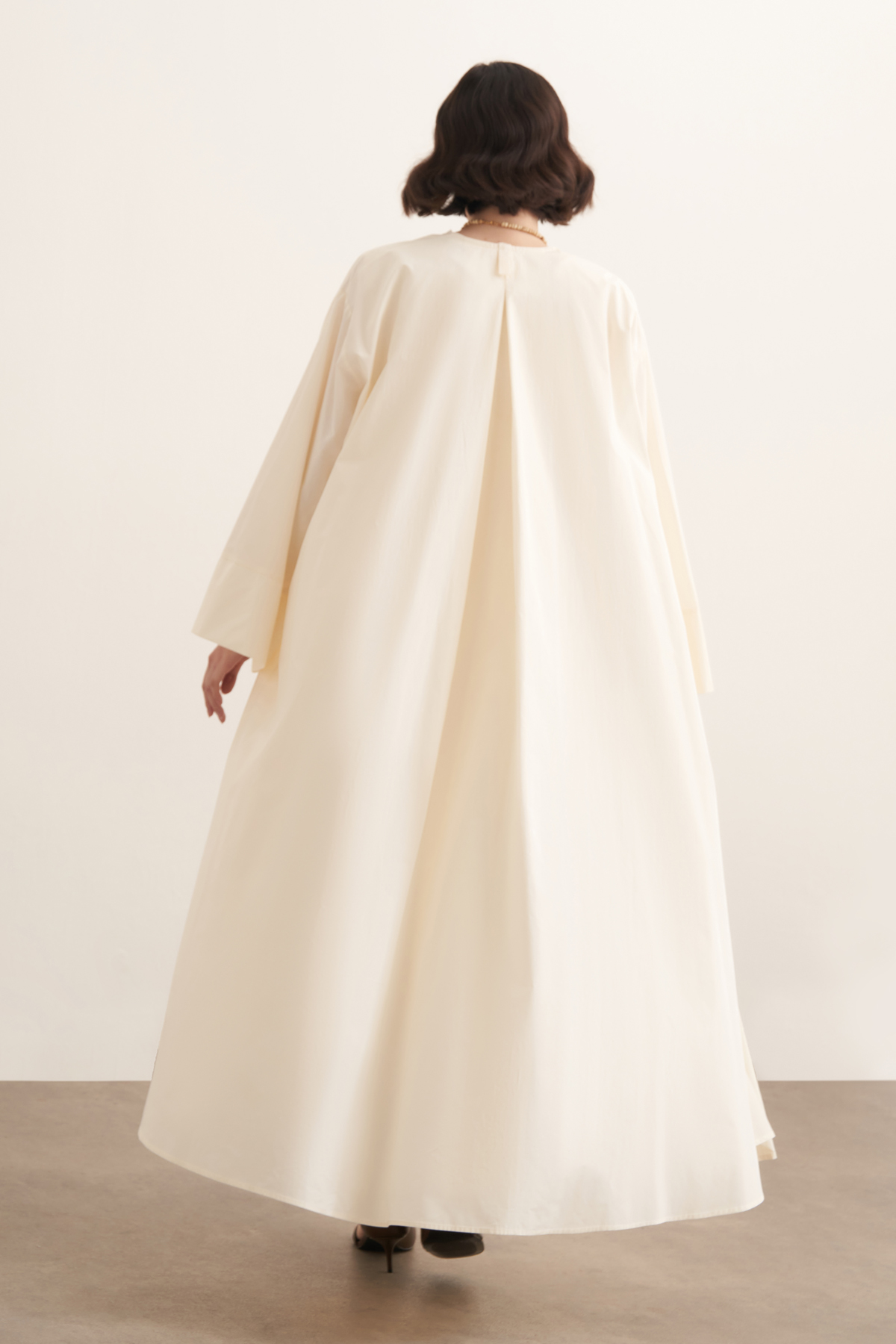 Sahara Premium Kimono & Dress Set - Cream