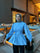 Clara Blouse in Blue by Muserobe, modest blouse